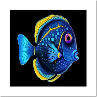 Blue Tang Smiling Posters and Art